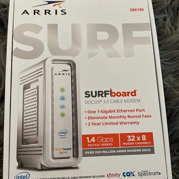 Arris surf board docsis 3.0 cable modem sb6190 - Picture 1 of 2